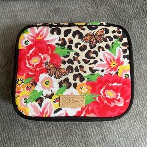 Brighton Garden Spots Jewelry Case Travel Organizer Butterfly Flower